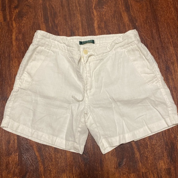 Ralph Lauren Draw String Linen Shorts Size 4 - Picture 6 of 8